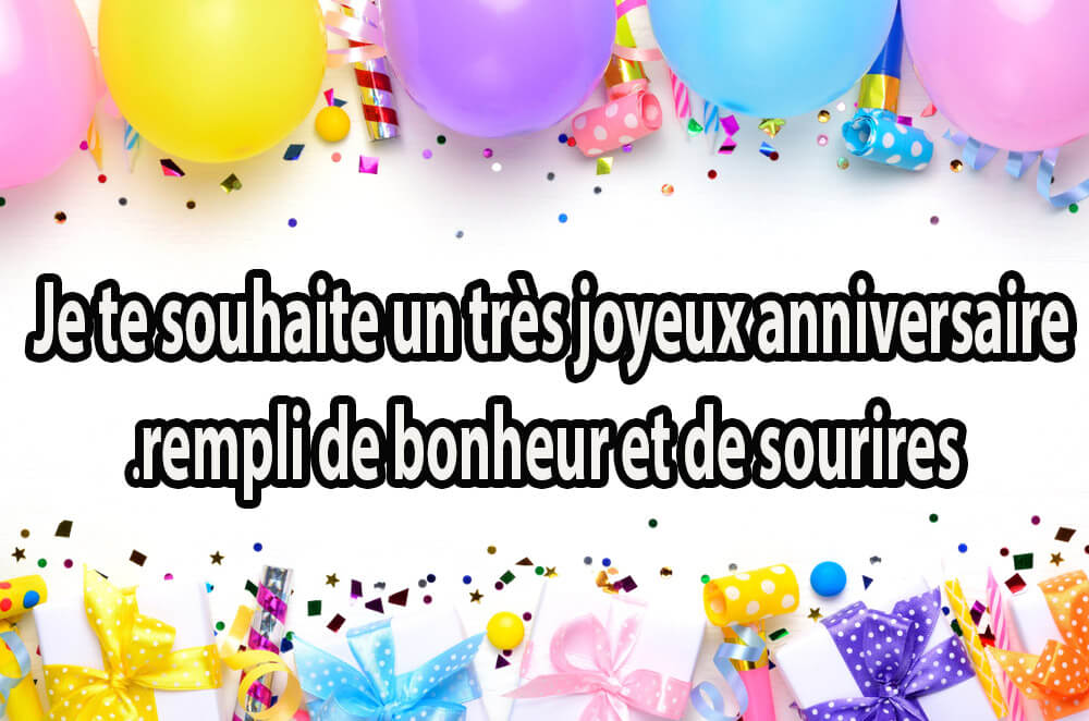 تهنئة عيد ميلاد بالفرنسية لصديقتي