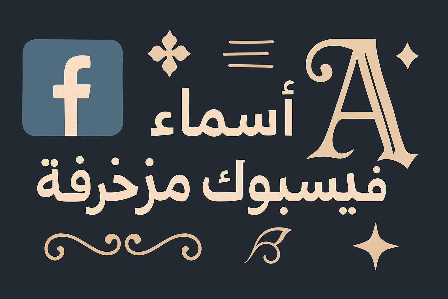 أسماء فيسبوك مزخرفة