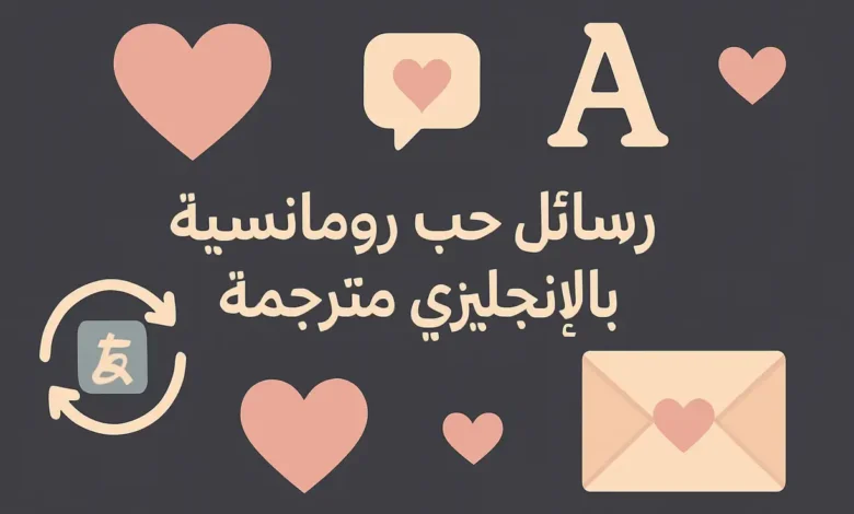 رسائل حب رومانسية بالإنجليزي مترجمة