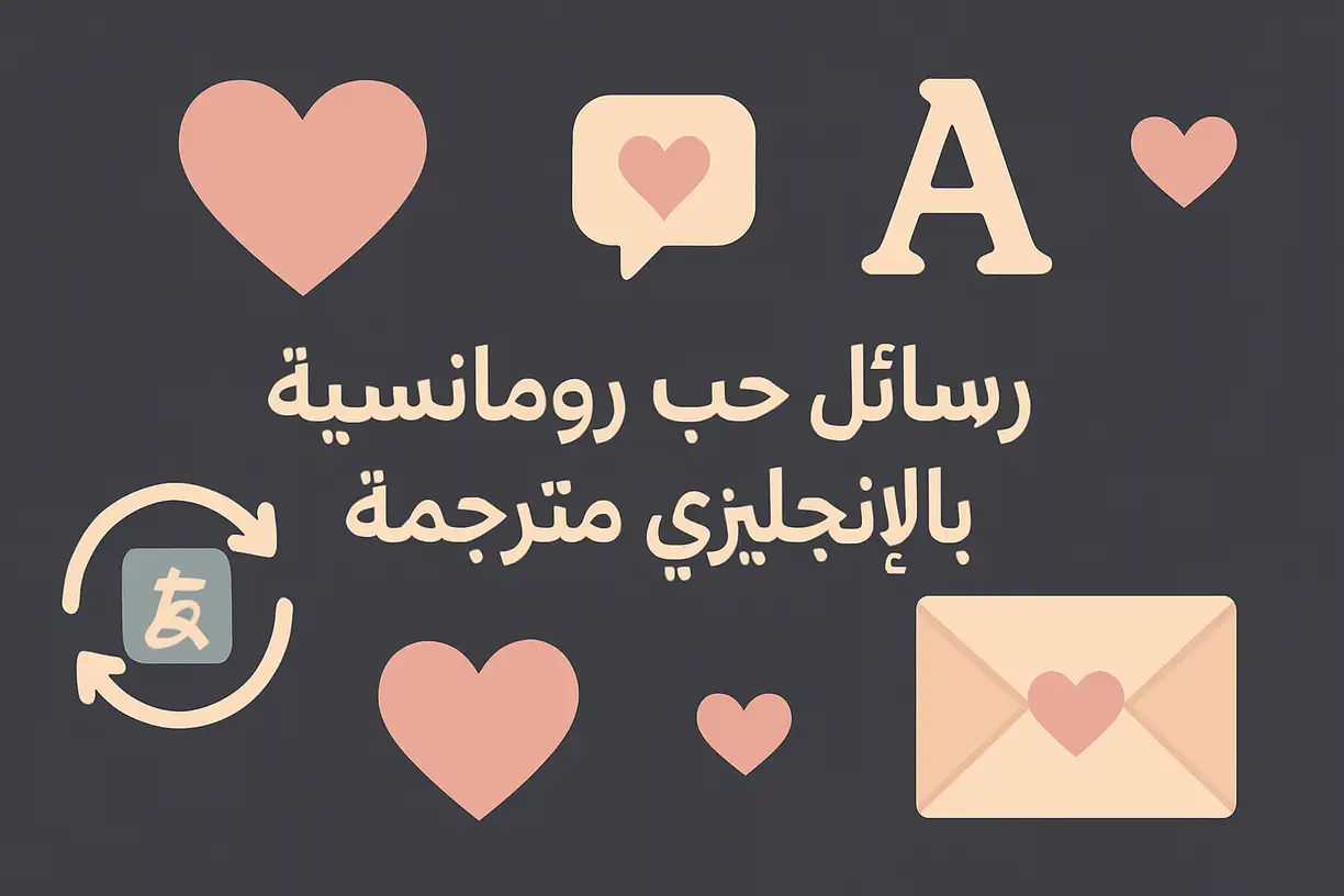 رسائل حب رومانسية بالإنجليزي مترجمة