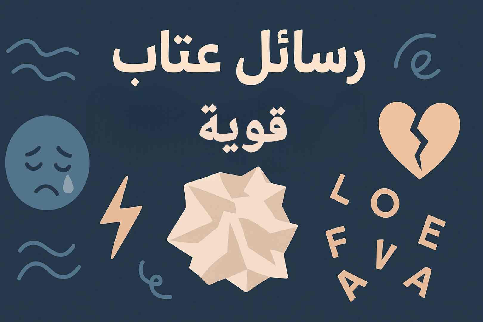 رسائل عتاب وزعل