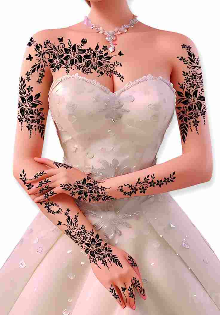 رسومات حنة عروسة فخمة