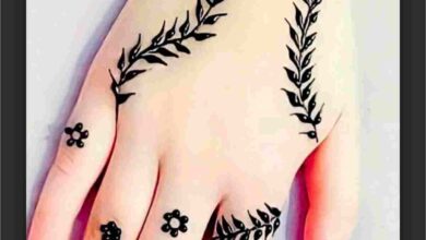 رسومات حنة لليد رقيقة وناعمة
