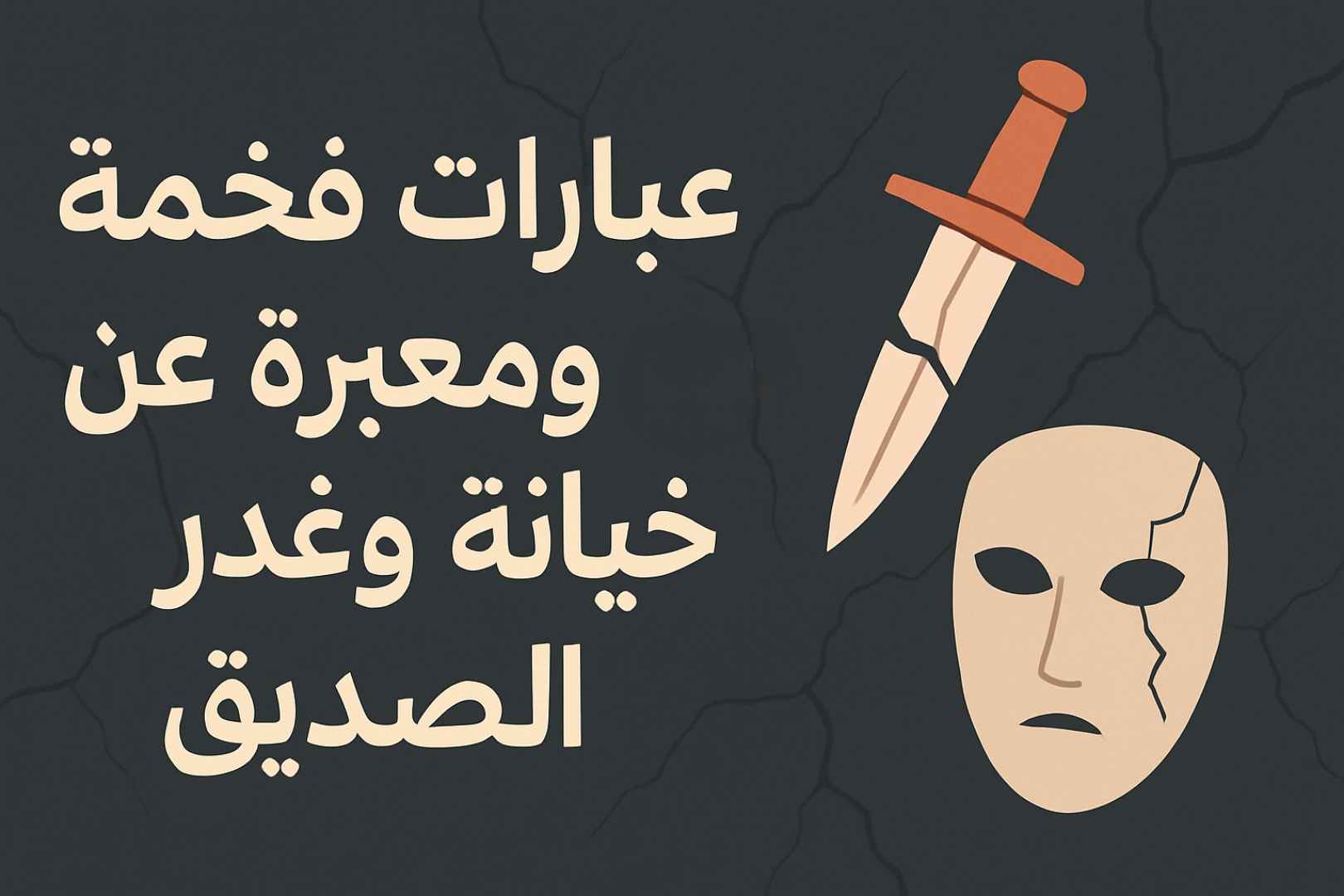 عبارات فخمة عن خيانة وغدر الصديق