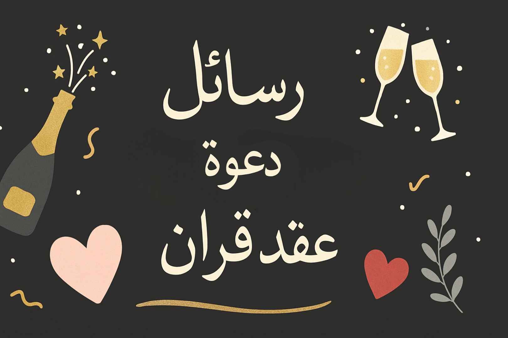 عبارات دعوة عقد قران