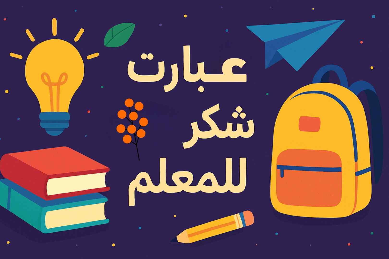 عبارات شكر للمعلمين
